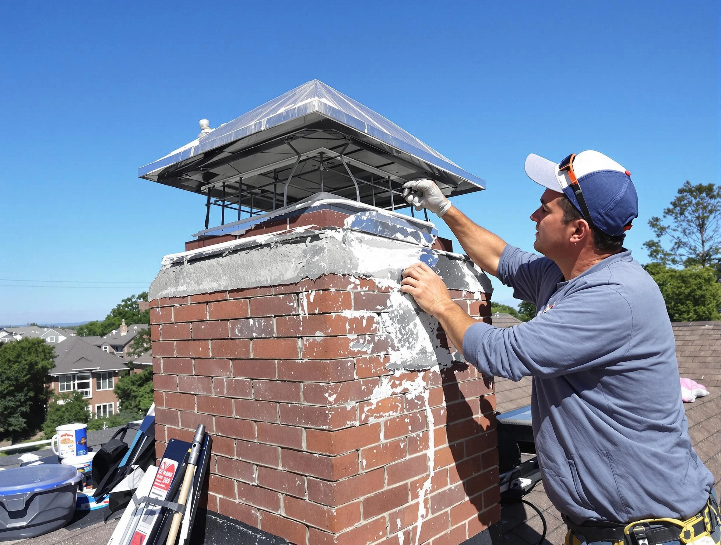 Chimney Crown Services service in Bonanza, GA