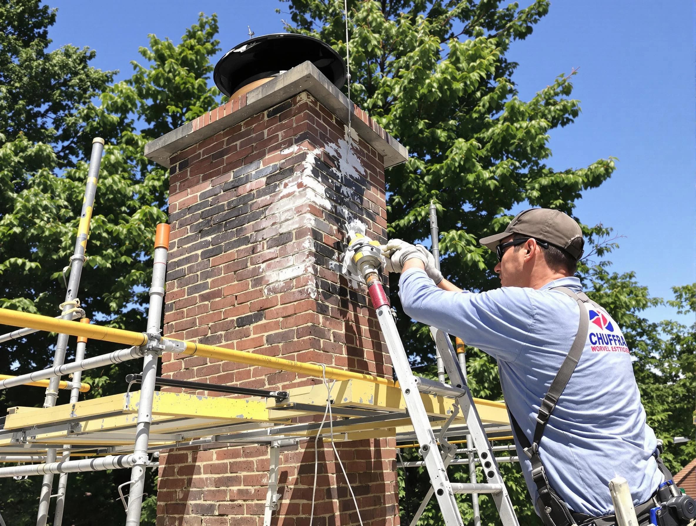 Structural chimney repair by Bonanza Chimney Sweep in Bonanza, GA