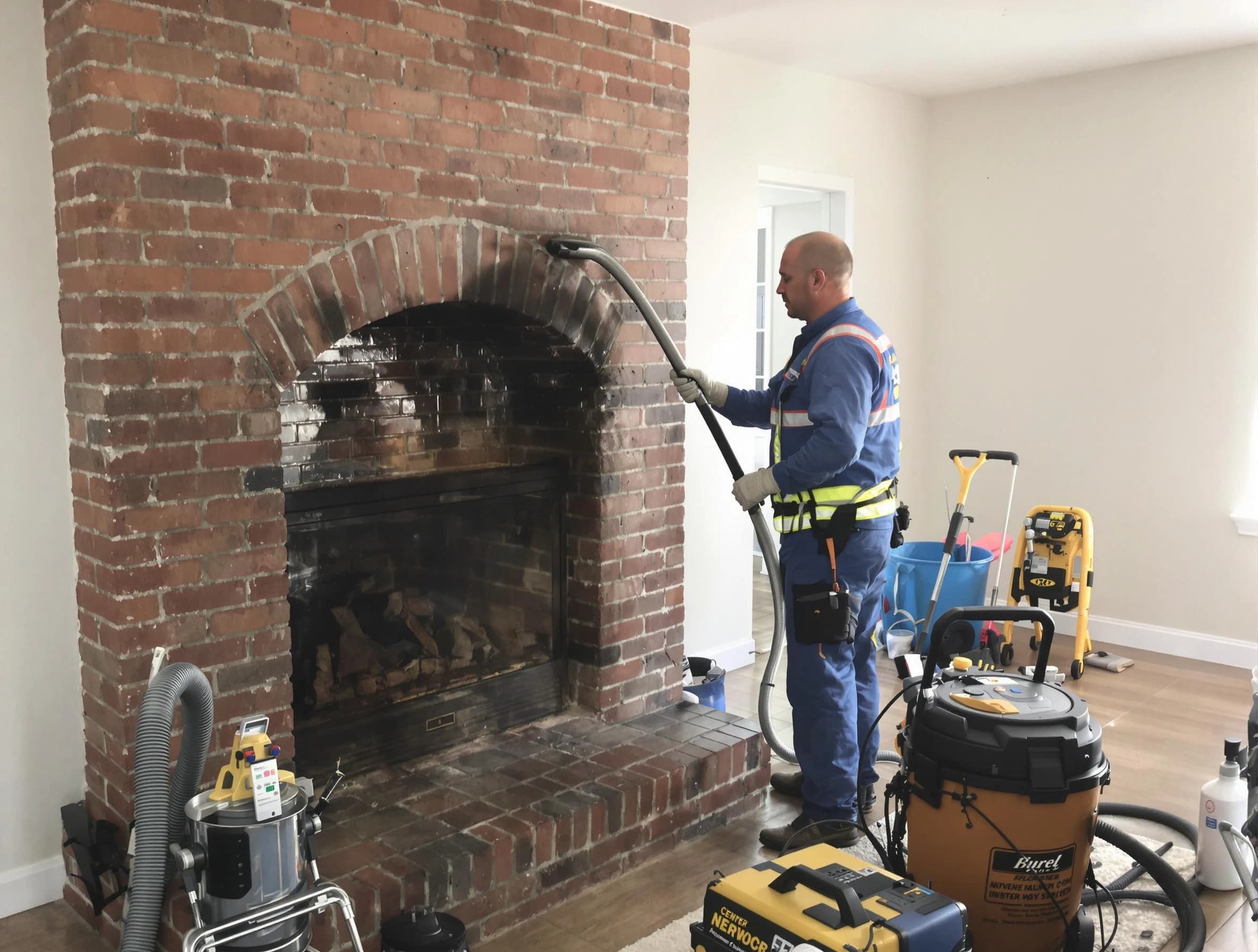 Bonanza Chimney Sweep expert performing detailed chimney sweep in Bonanza, GA