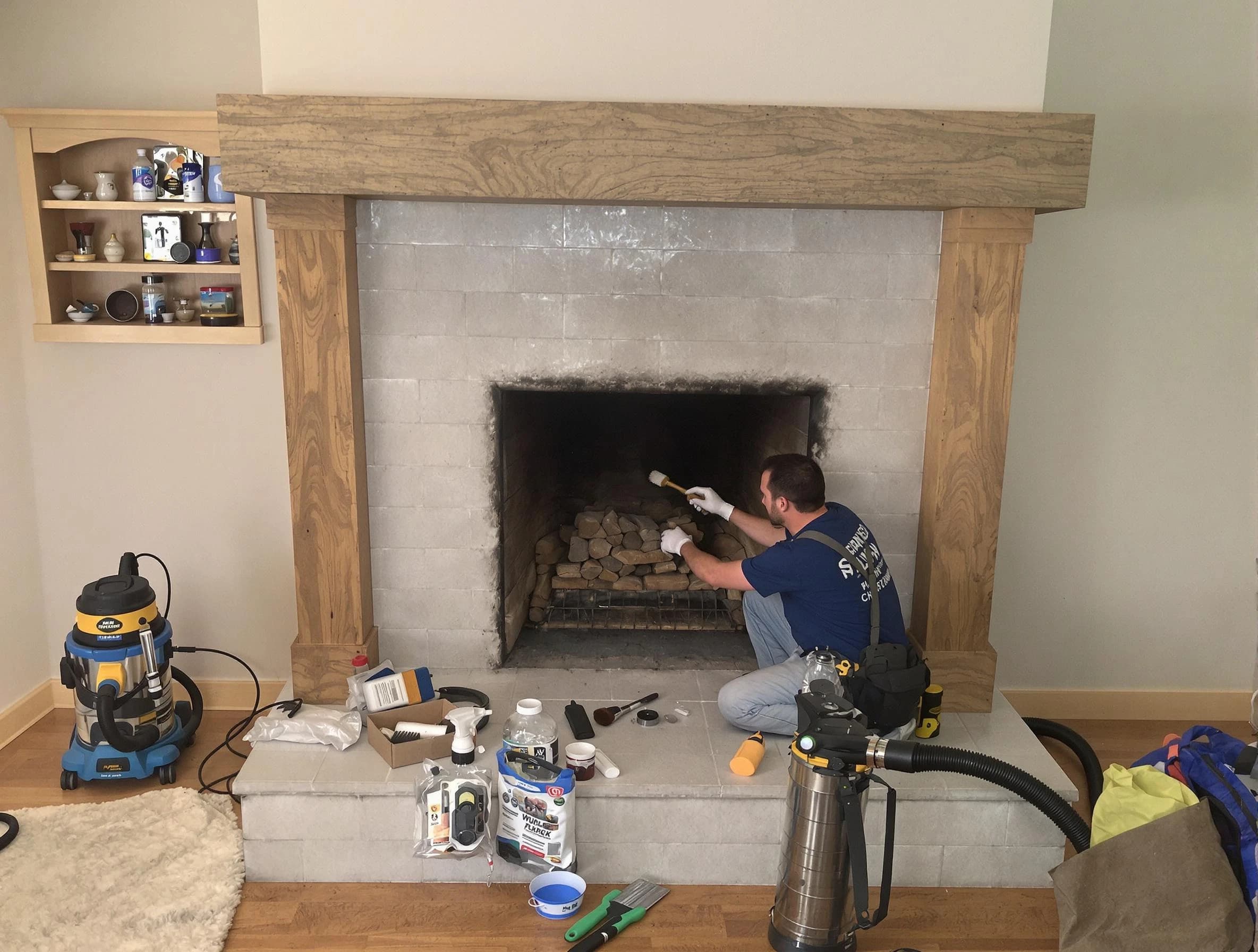 Detailed creosote removal process by Bonanza Chimney Sweep in Bonanza, GA