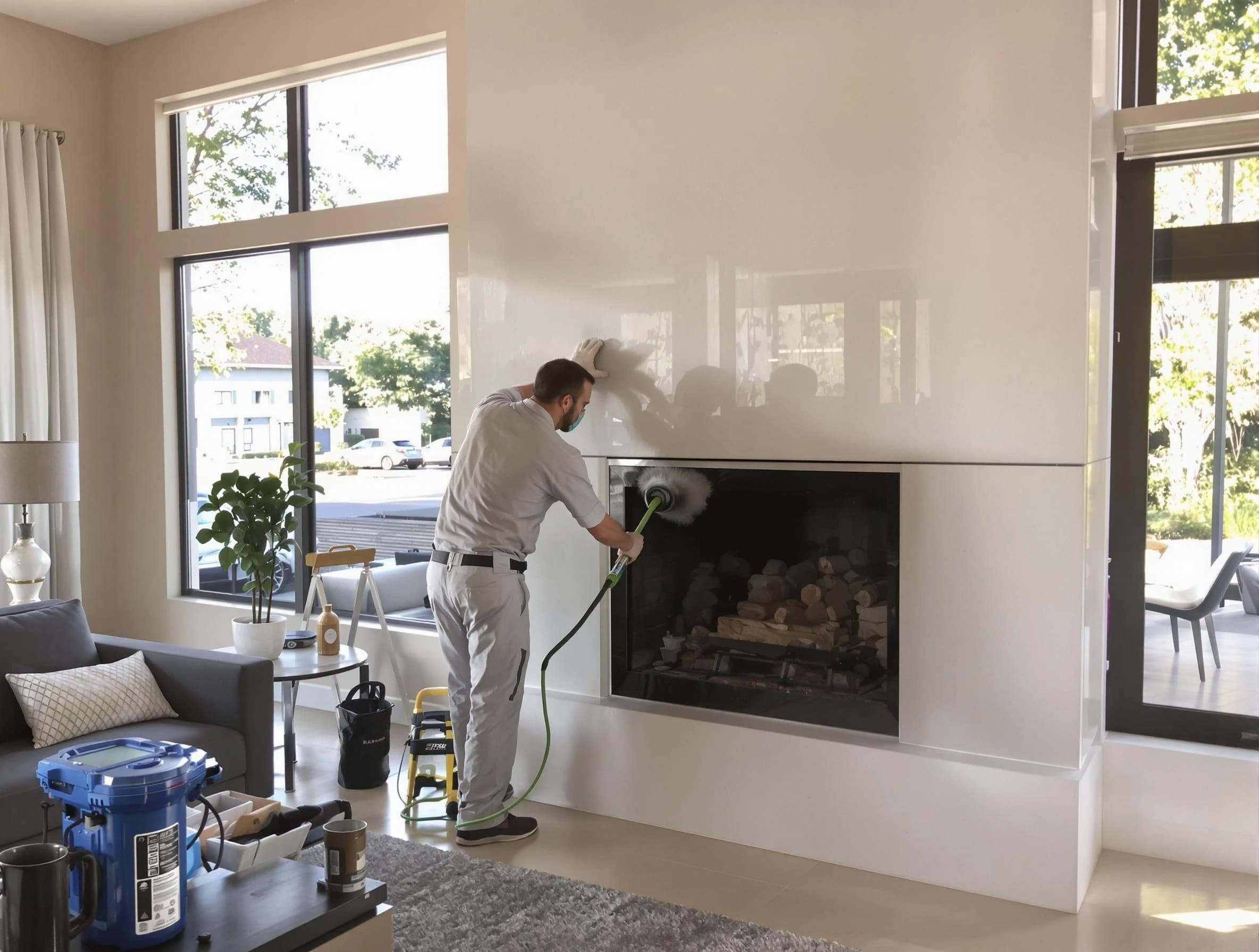 Bonanza Chimney Sweep performing thorough soot removal in Bonanza, GA