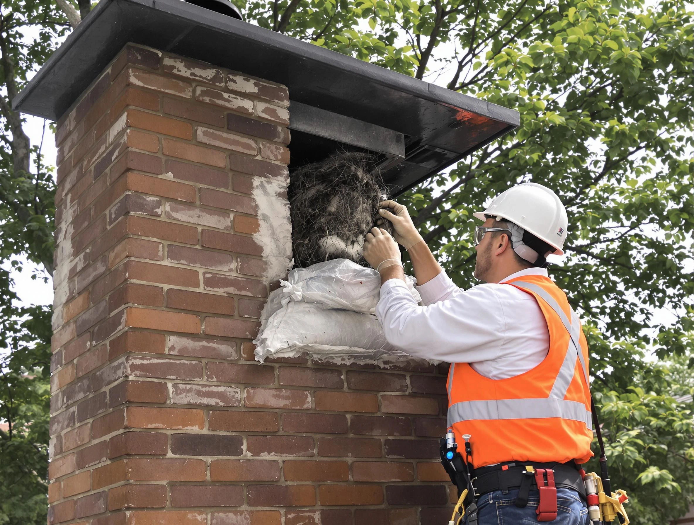 Humane removal of debris and animals by Bonanza Chimney Sweep in Bonanza, GA