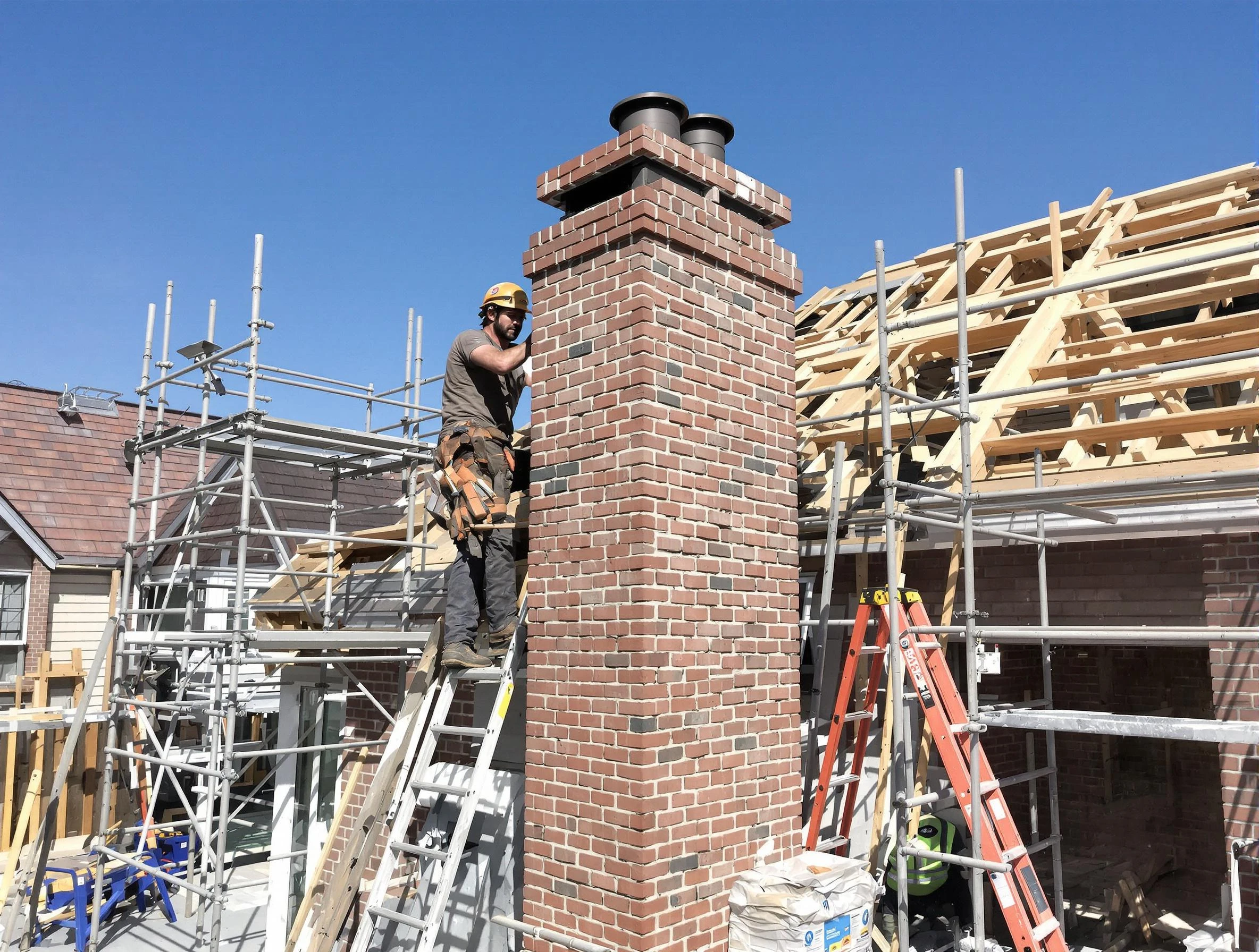 New chimney installation completed by Bonanza Chimney Sweep in Bonanza, GA