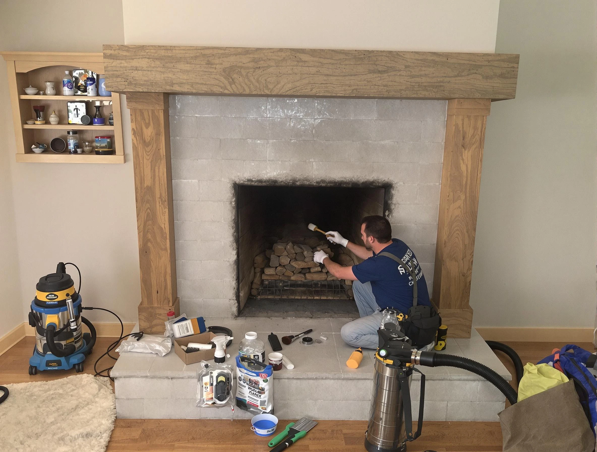 Detailed creosote removal process by Bonanza Chimney Sweep in Bonanza, GA
